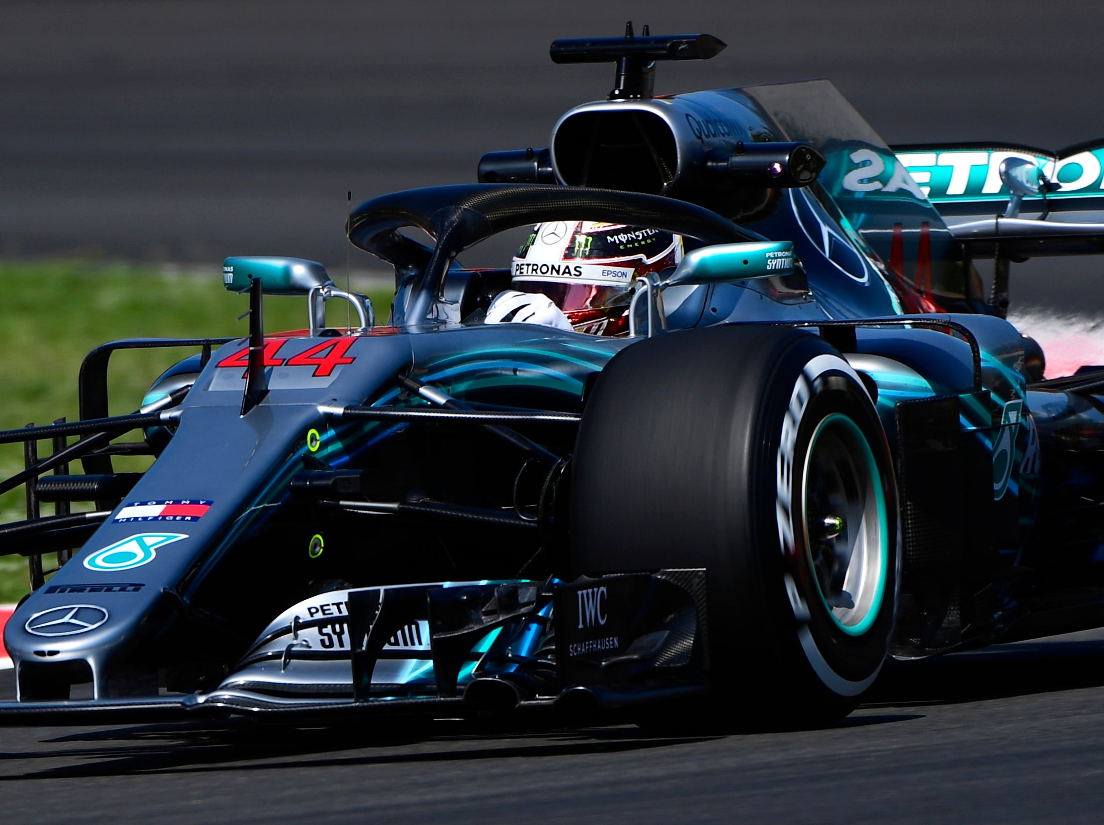 Valtteri Bottas and Lewis Hamilton dominated the windy practice sessions