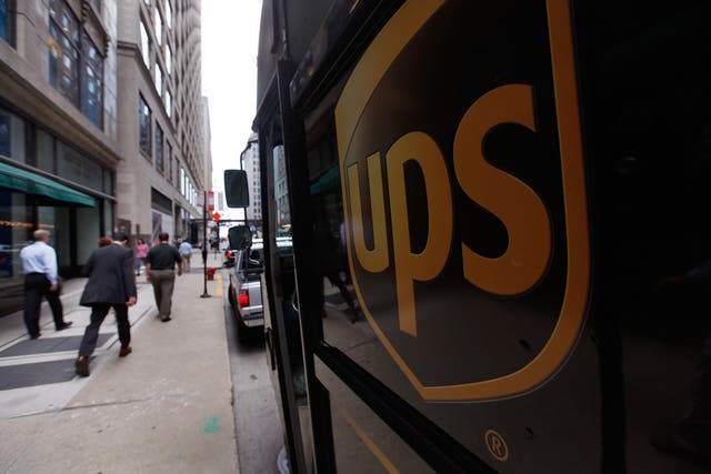 A United Parcel Service Inc (UPS) truck makes deliveries in Chicago, Illinois