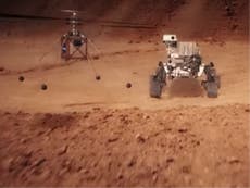 Mars helicopter to fly around red planet on Nasa’s next rover mission