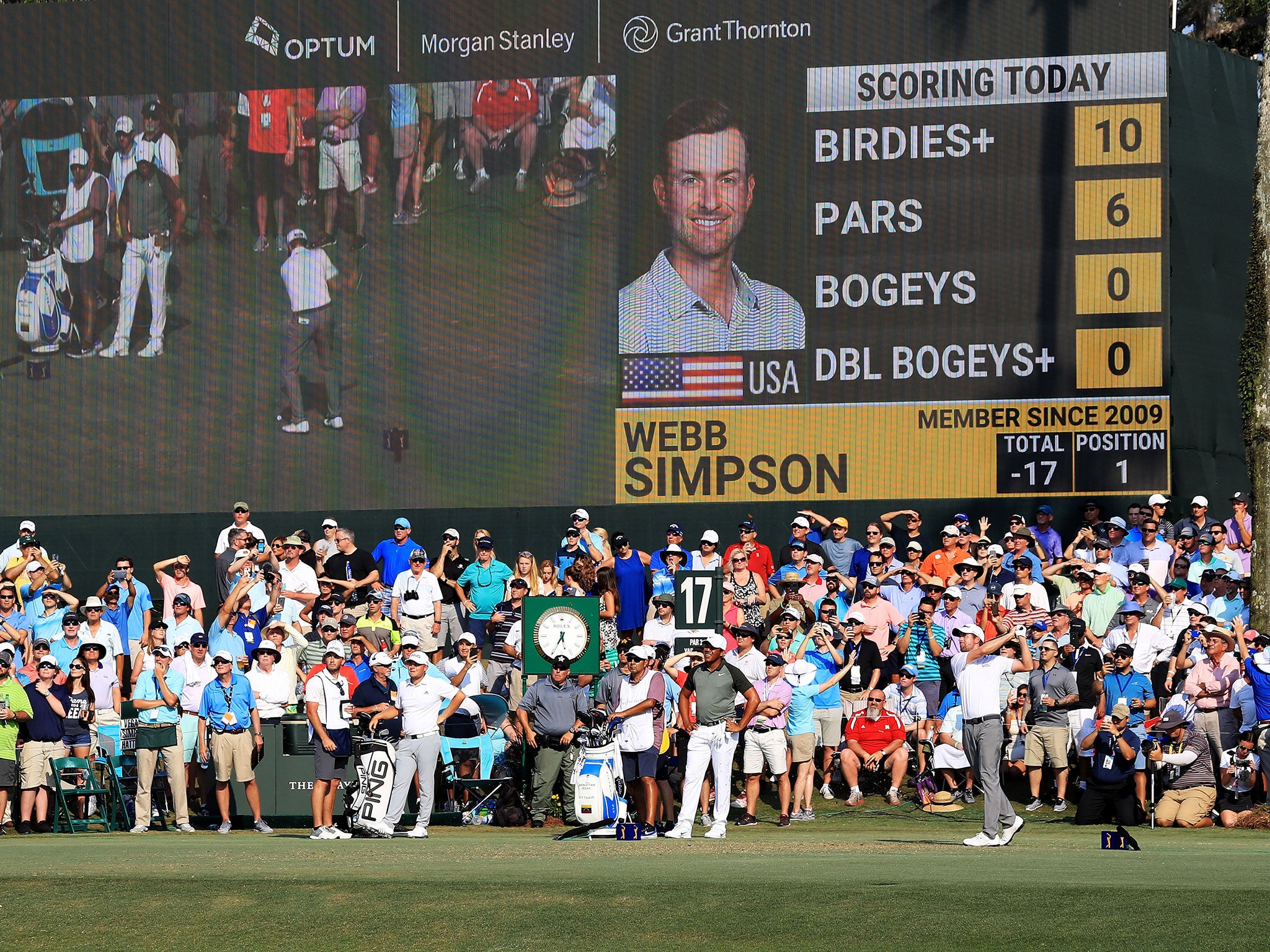 Simpson blazed a record-equalling 63 on Friday