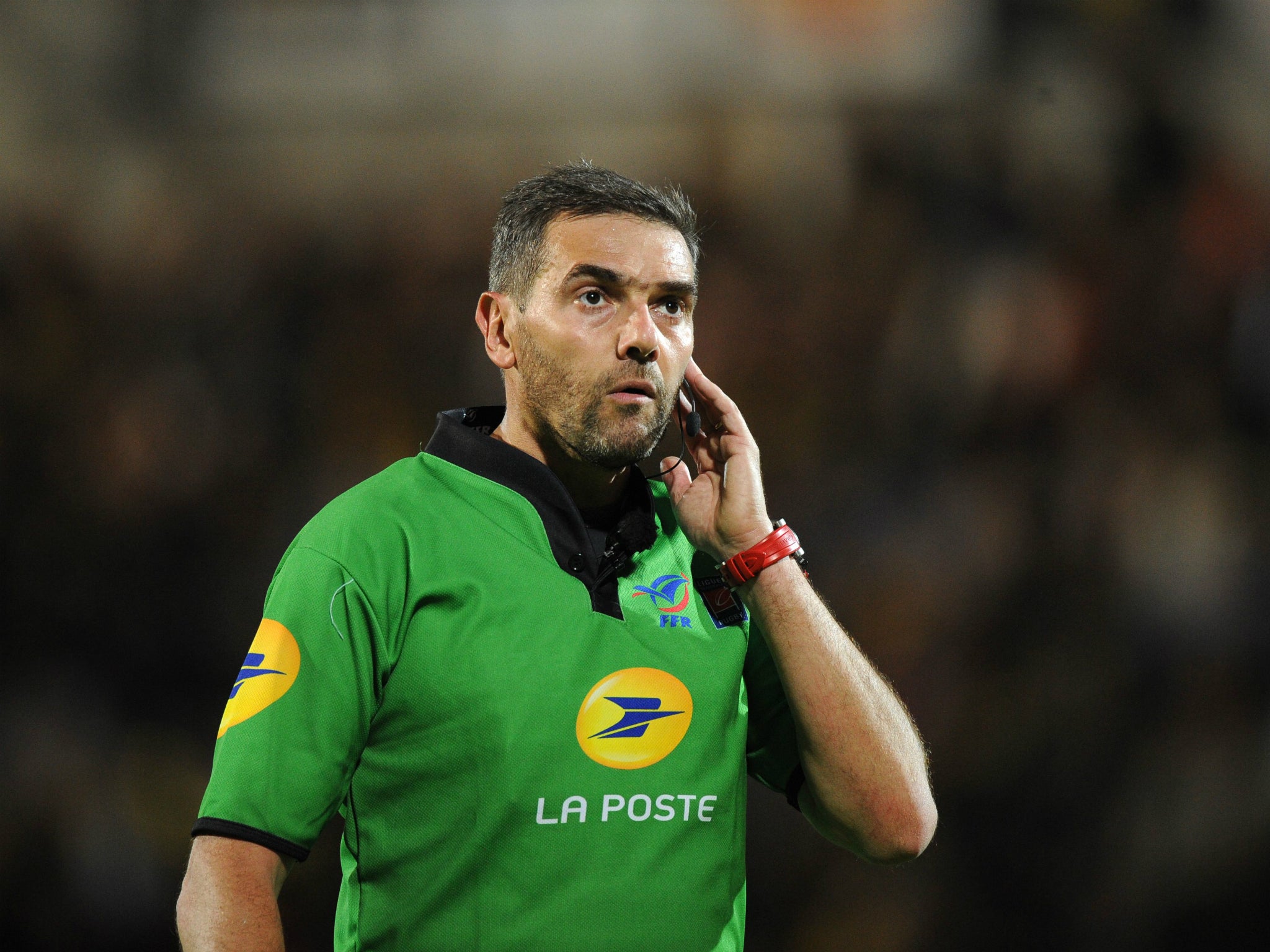 Garces was jeered by Gloucester fans after replays were shown of the disallowed try