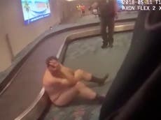 Naked man tasered at Florida airport after bomb threat