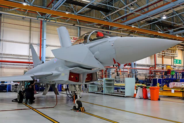 The firm manufactures Eurofighter Typhoon jets as well as a range of bombs