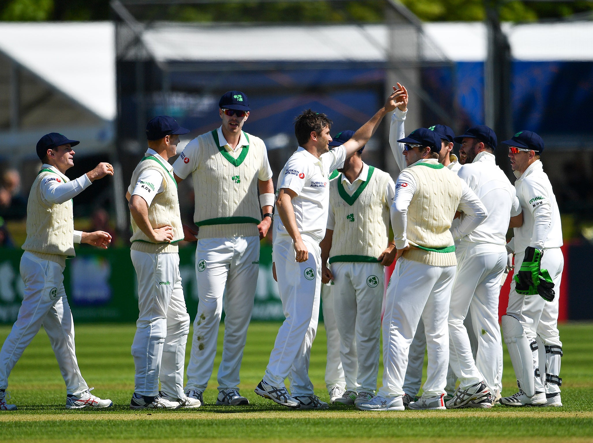 Ireland put up a good fight on the first day of their inaugural Test