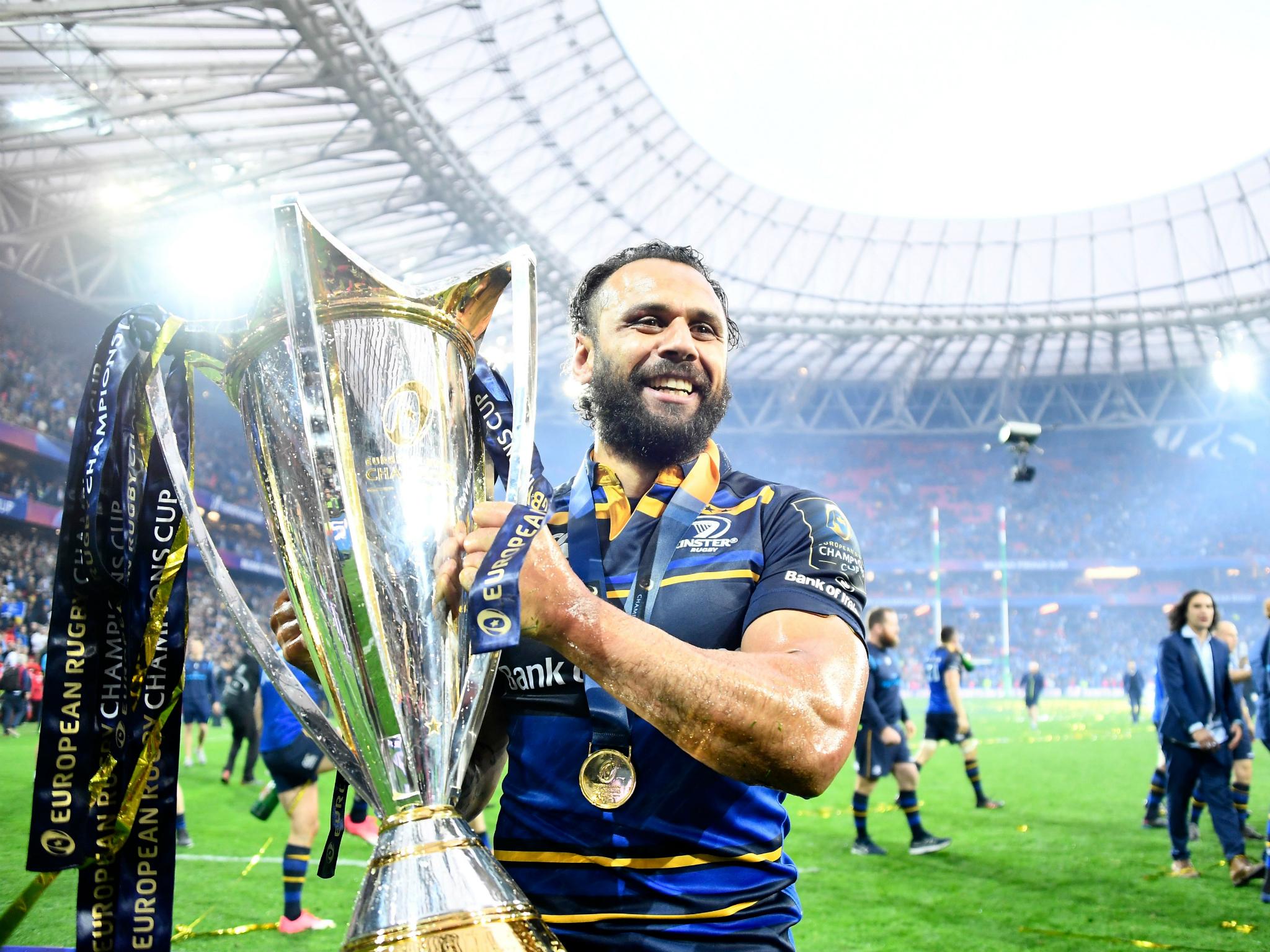 isa Nacewa celebrates after Leinster won the European Champions Cup for a record-equalling fourth time