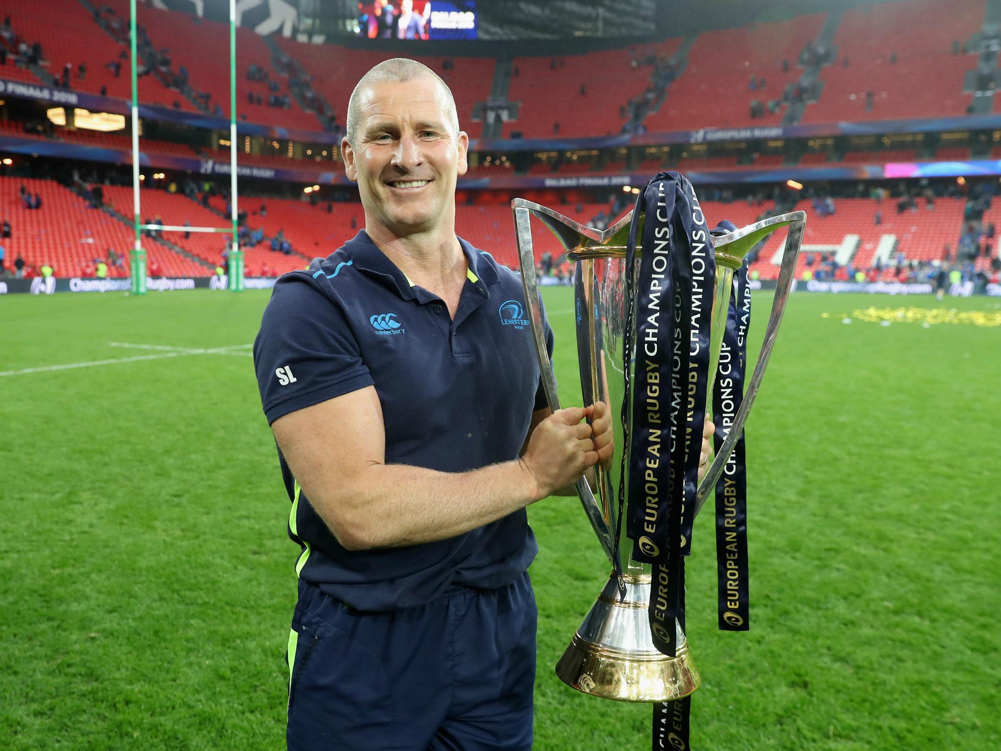 Stuart Lancaster celebrates Leinster's European Champions Cup glory after beating Racing 92