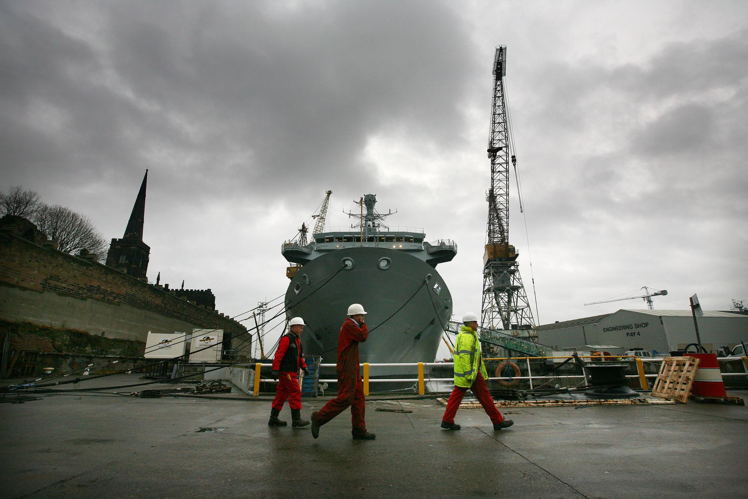 &#13;
The Cammell Laird shipyard &#13;