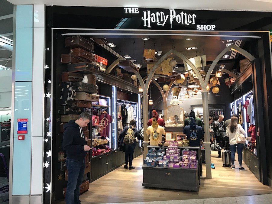The Harry Potter shop at Heathrow