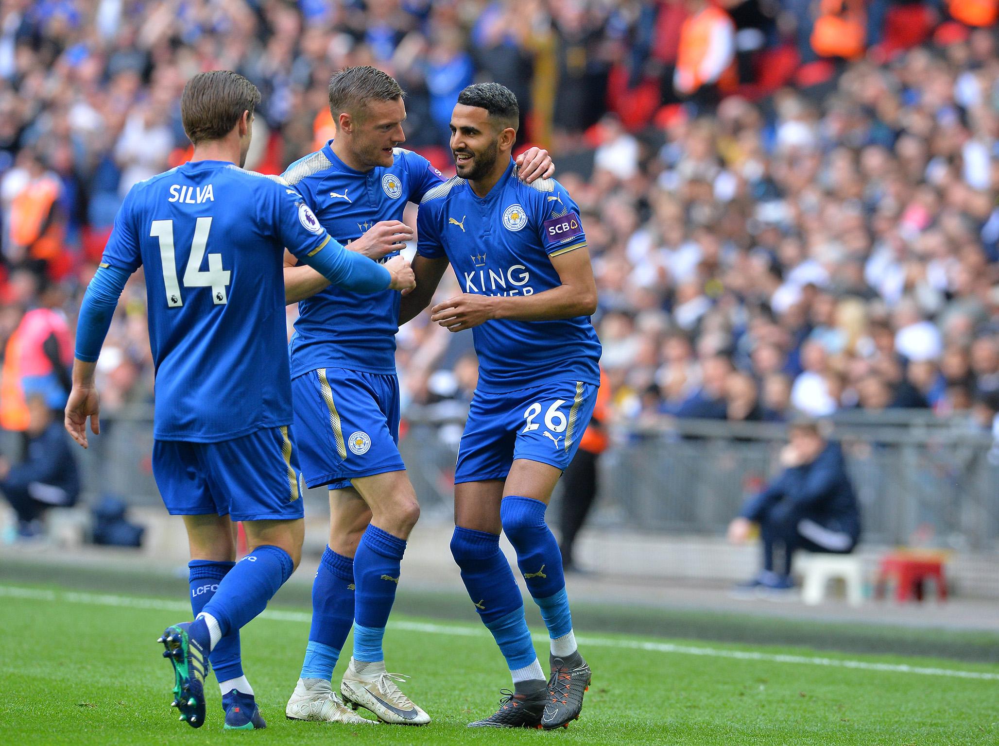 Mahrez helped Leicester to win the Premier League title before leaving in 2018 (Getty)