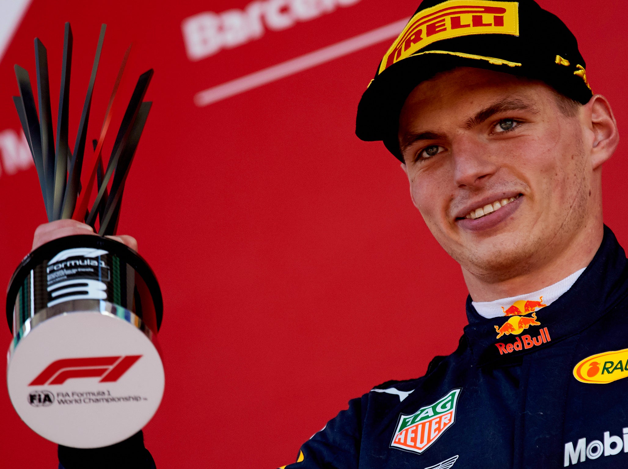 Max Verstappen managed to finish third (Getty )