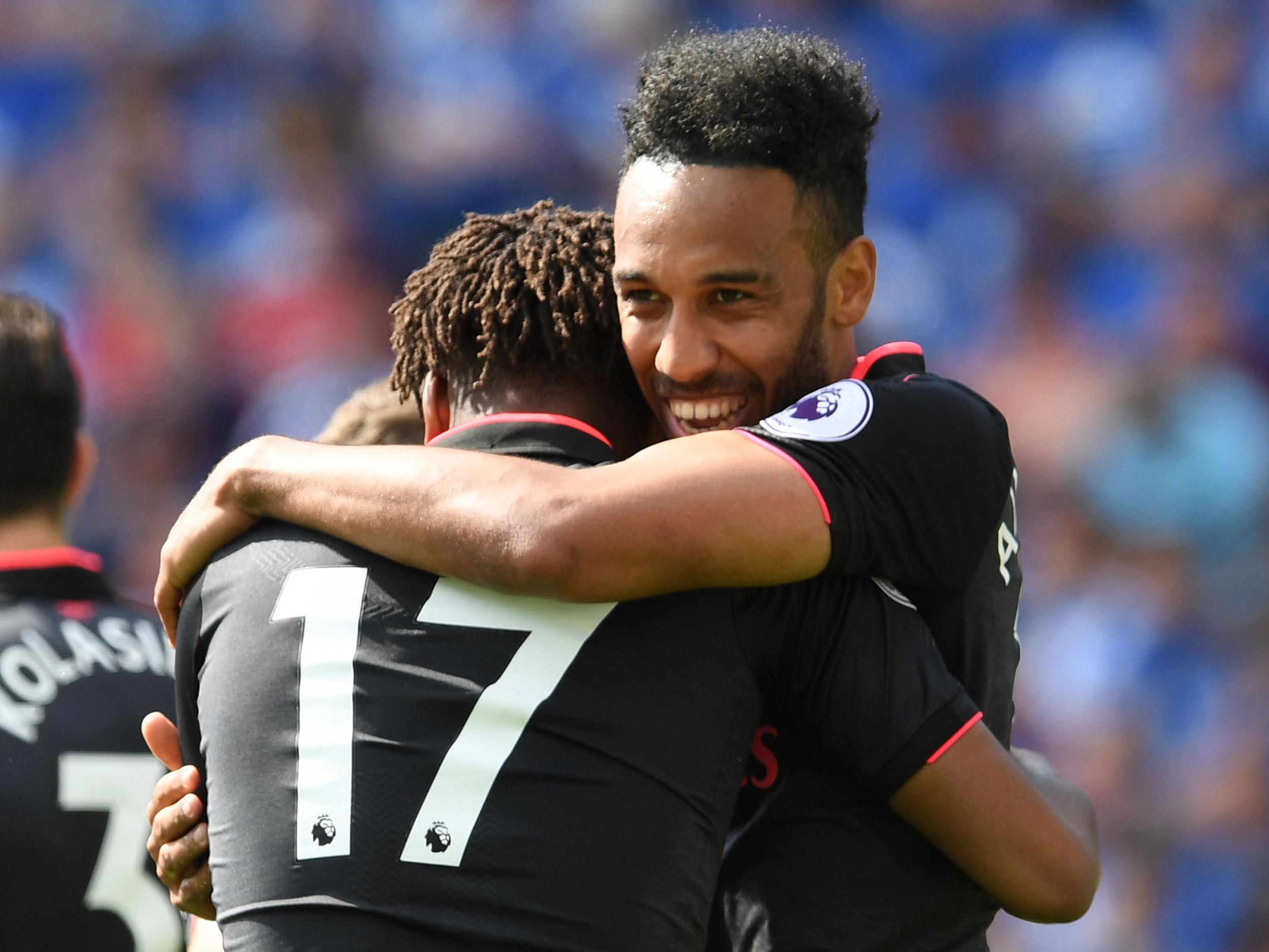 Pierre-Emerick Aubameyang became the fastest Arsenal player to score 10 goals on Sunday