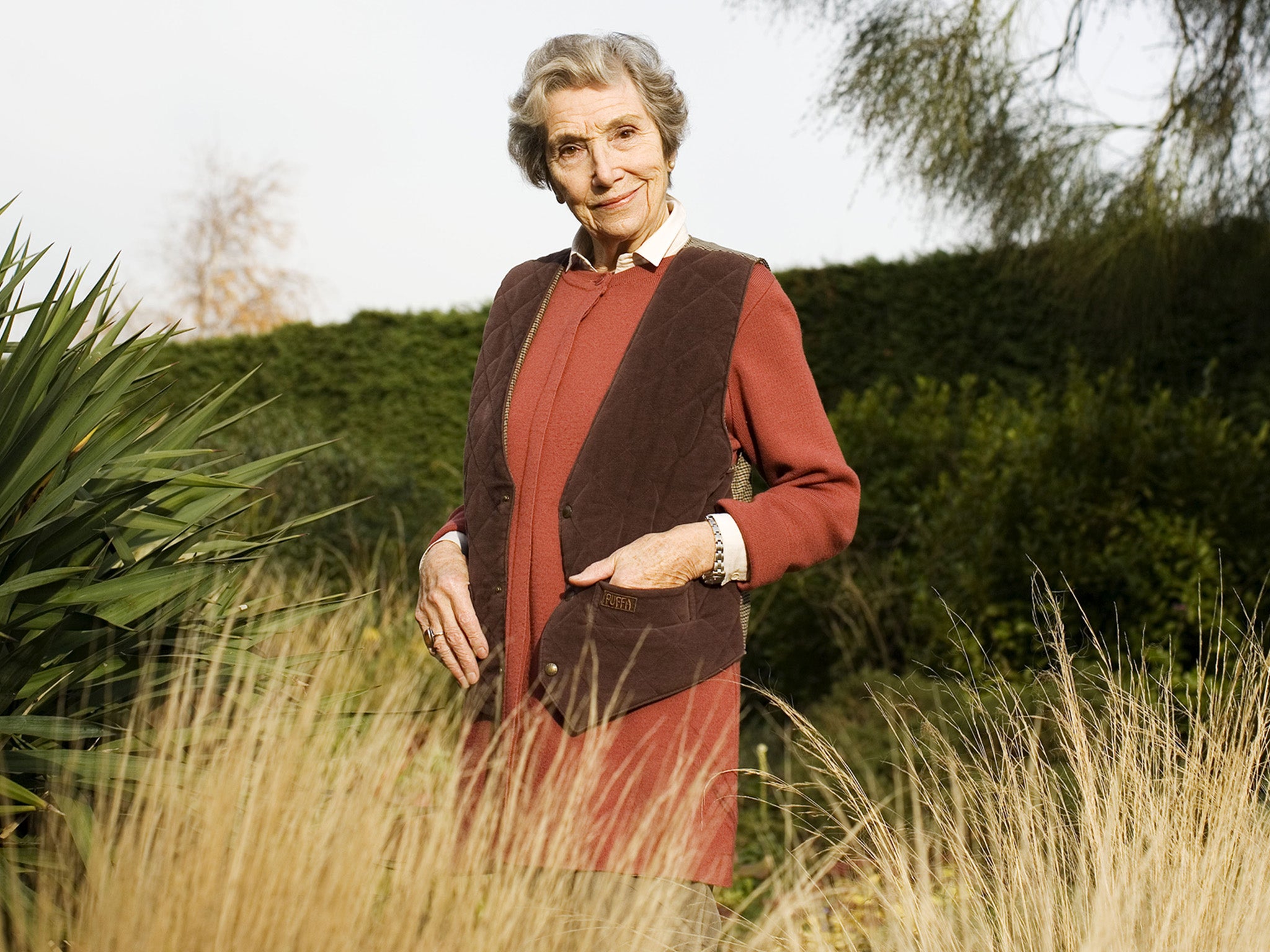 Chatto in her garden in 2008: ‘I’m interested in harmony in foliage, in making things flow’