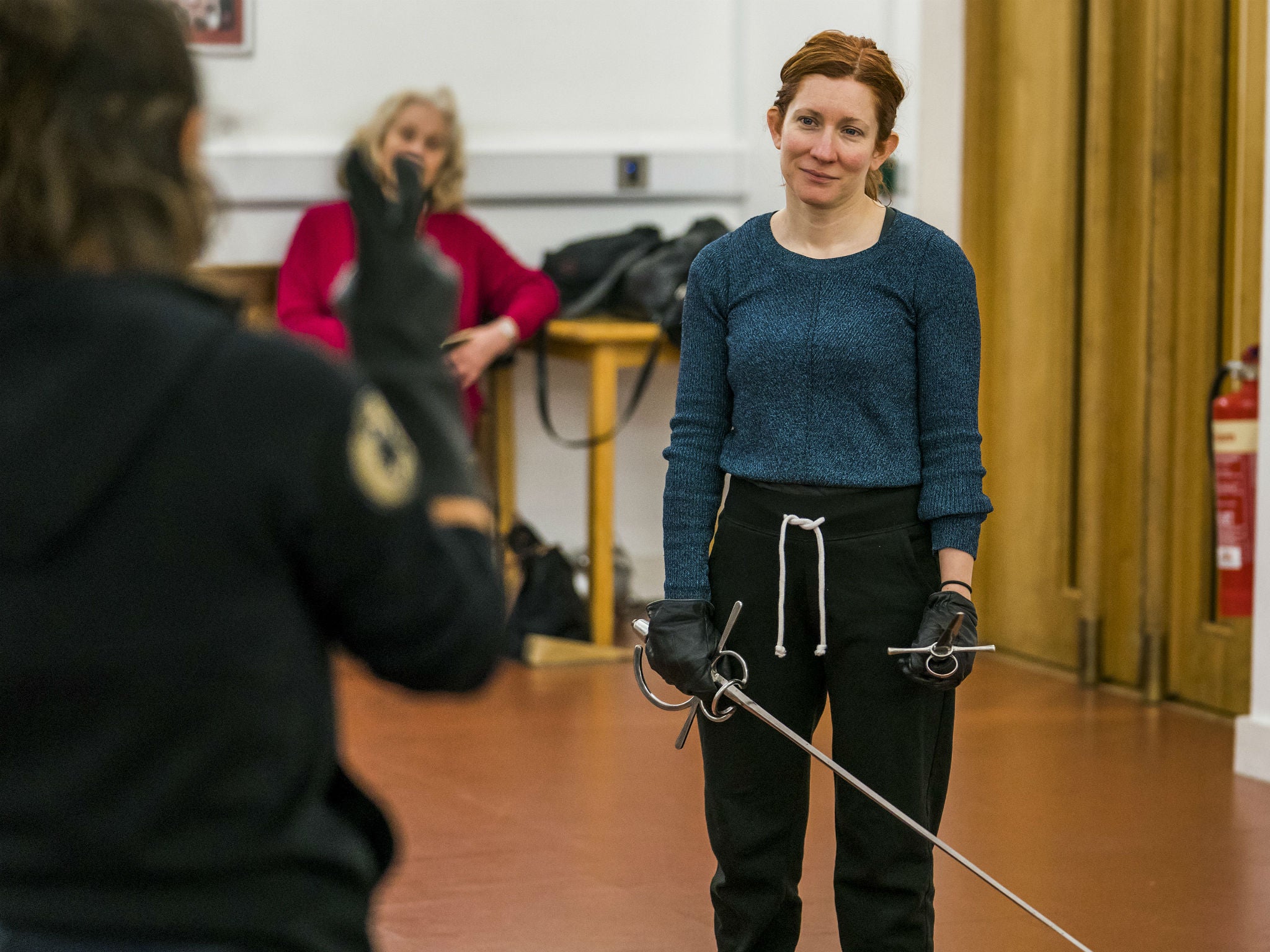 Bettrys Jones rehearses ‘As You Like It’. She says Terry’s approach provides ‘a sense of autonomy, which can be quite rare for an actor’