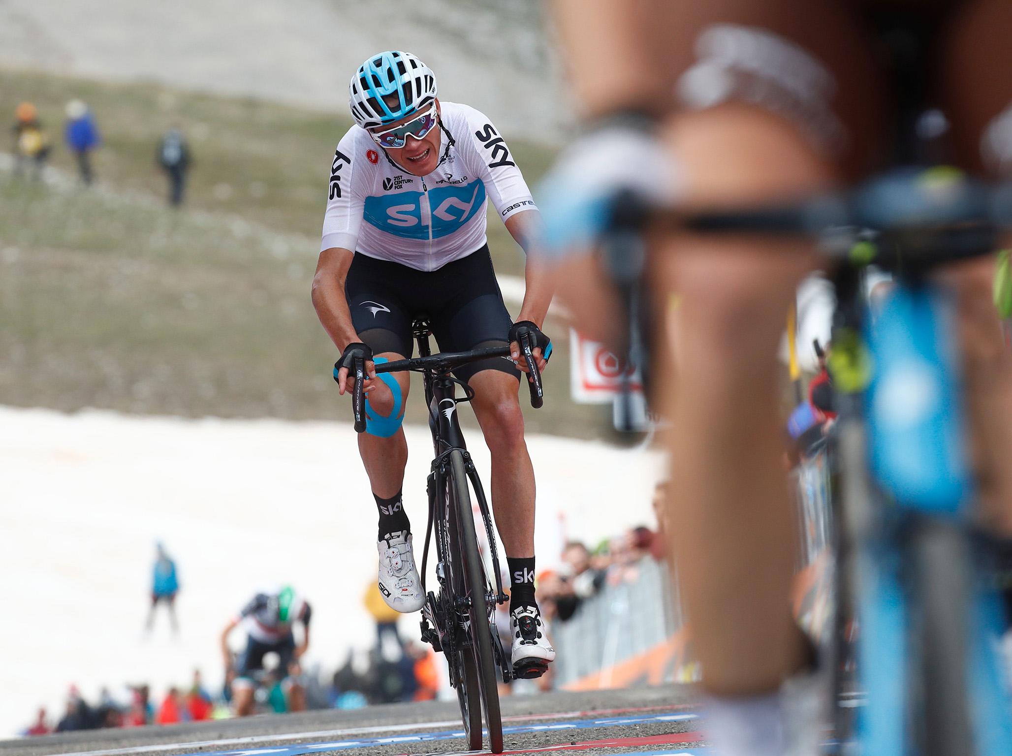 Chris Froome has struggled to keep pace with the leaders