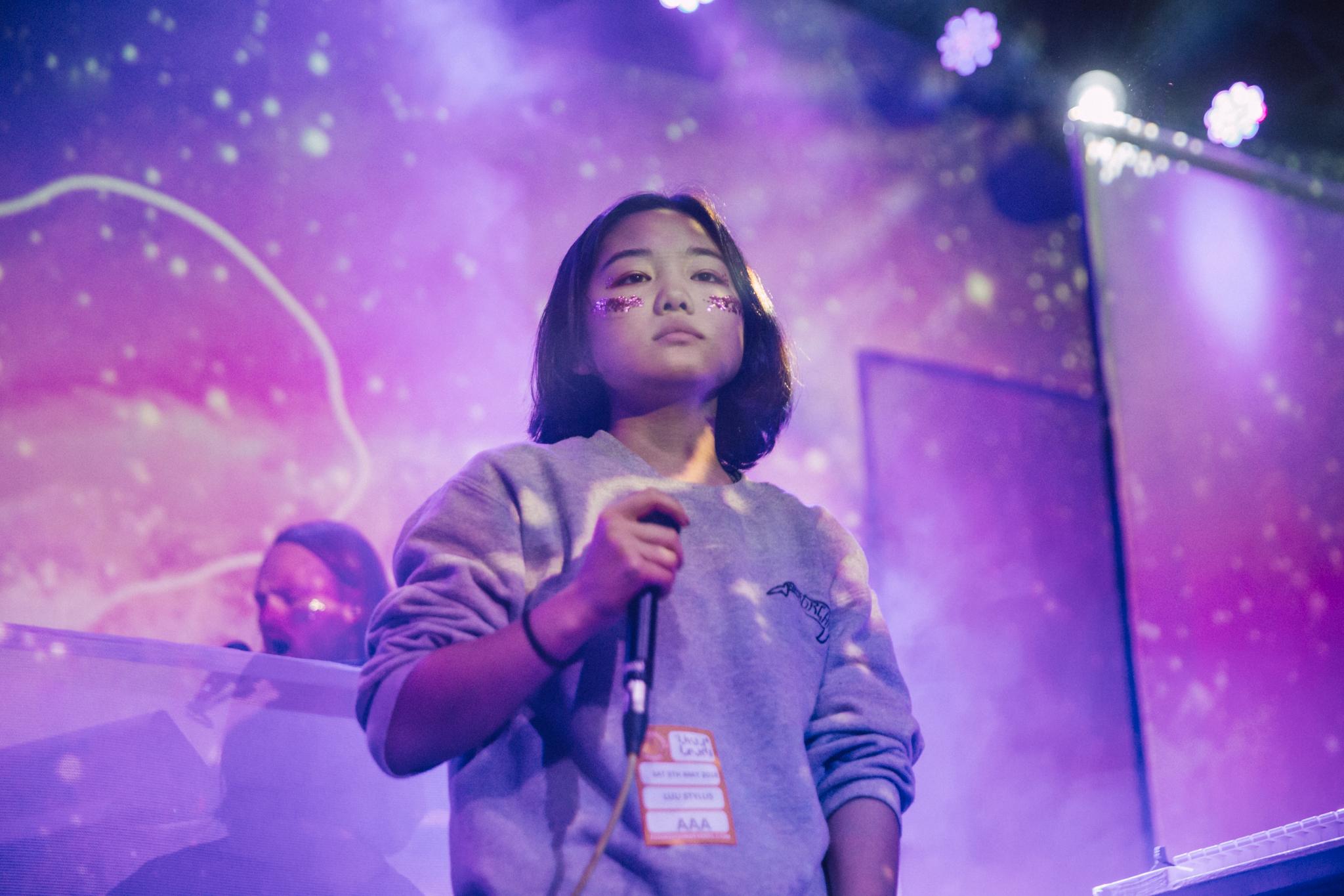 Superorganism on the Indy stage at Live at Leeds 2018