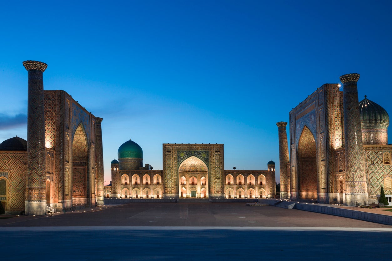 Registan Square is beautifully photogenic