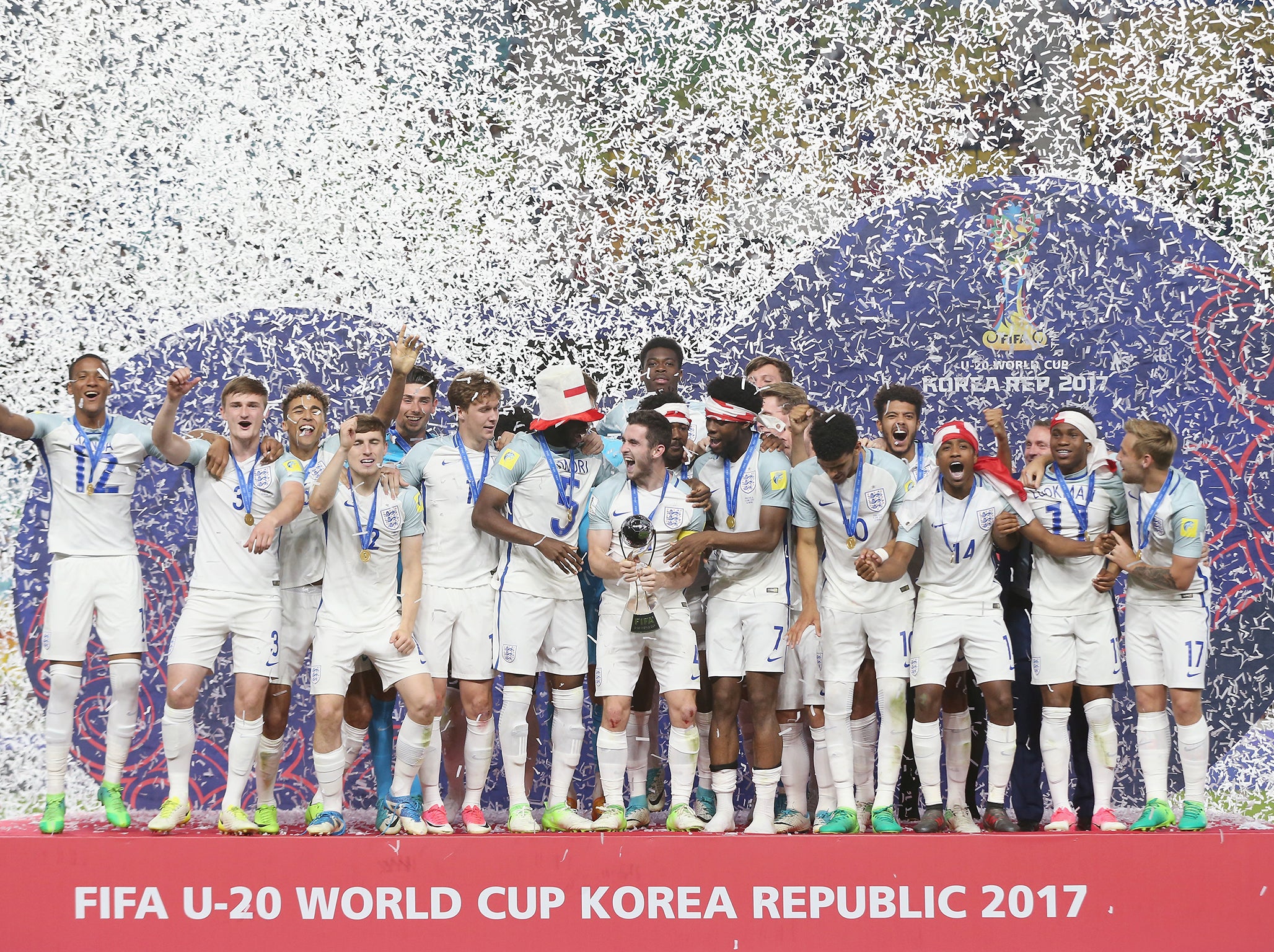 England won the U20 World Cup last June