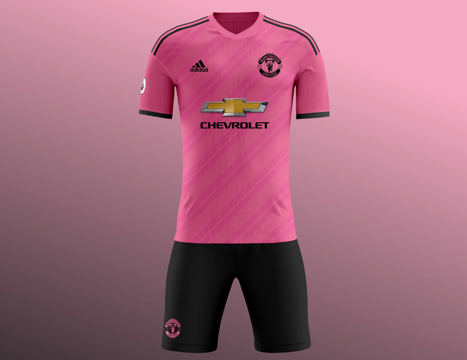 manchester united new jersey pink