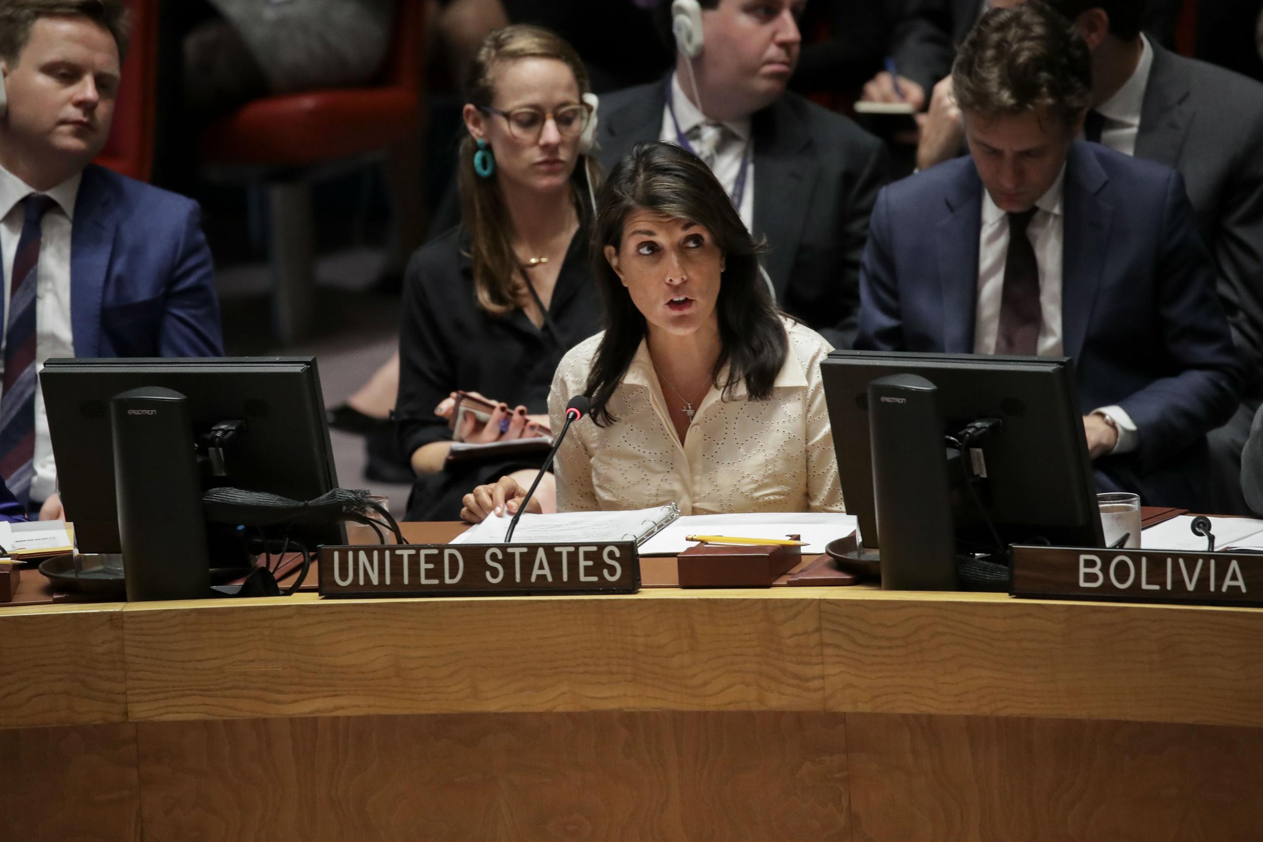 Nikki Haley tells UN 'no country would act with more restraint than Israel has' as Gaza deaths pass 60