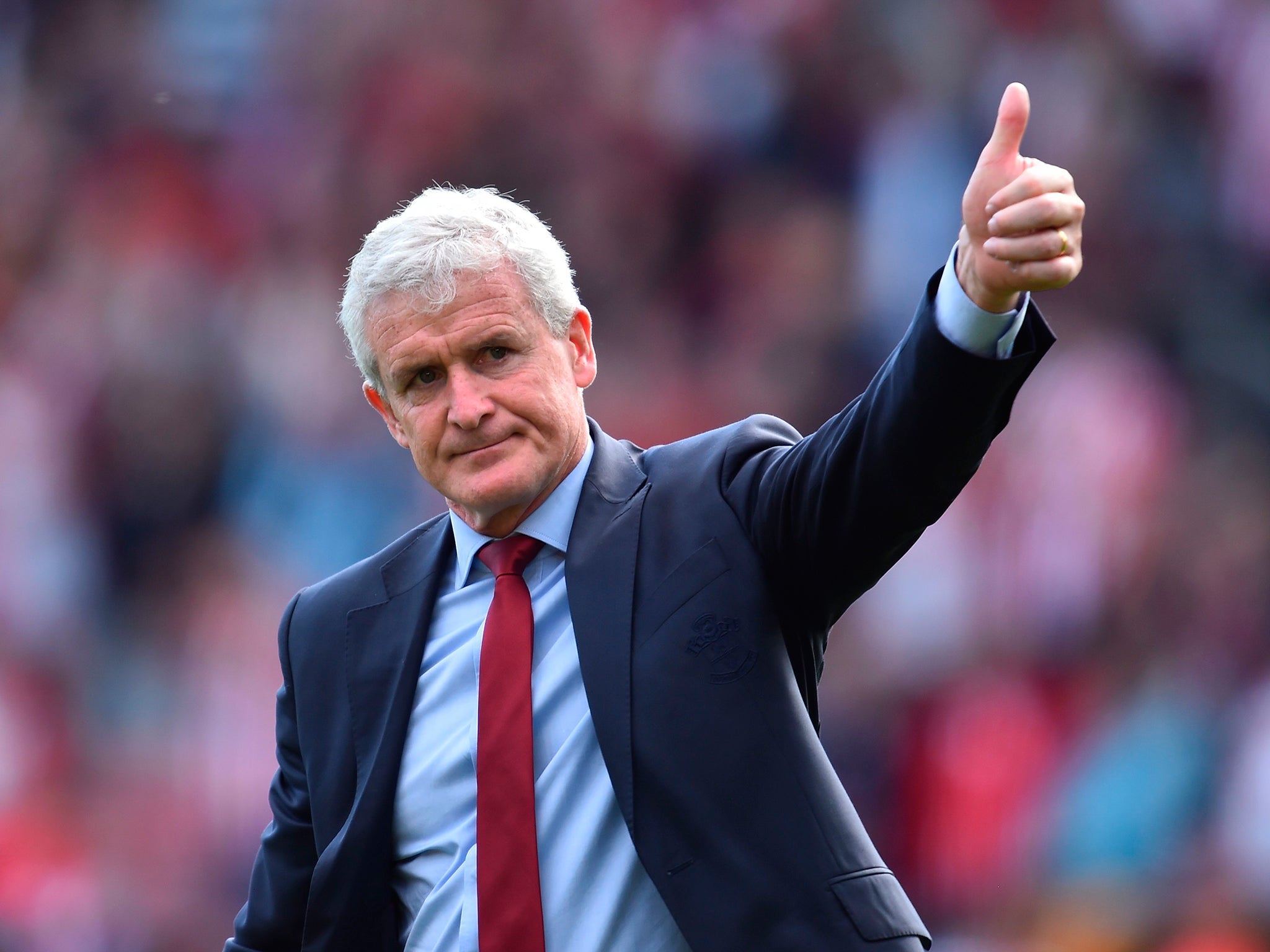 Southampton are in talks to extend Mark Hughes’ contract