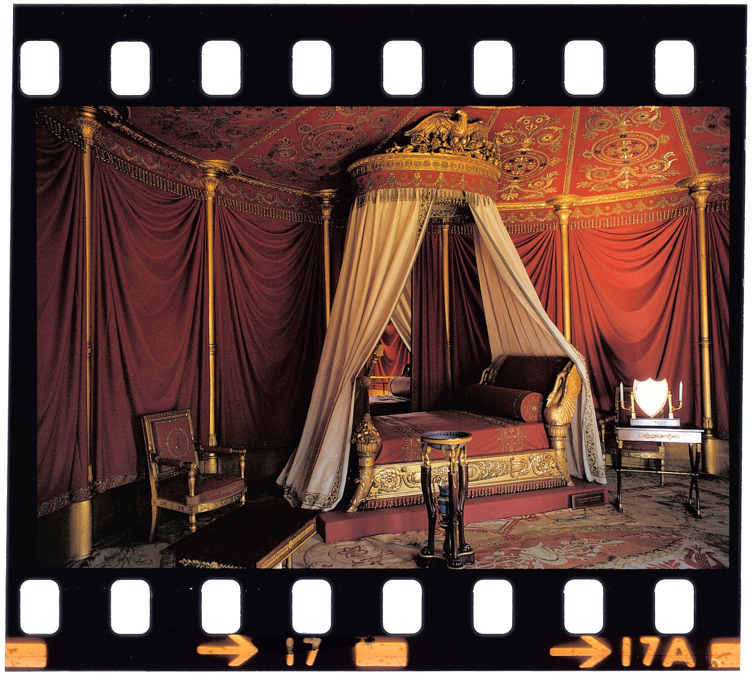 A location scouting shot at Malmaison, France, for Josephine’s bedroom in ‘Napoleon’