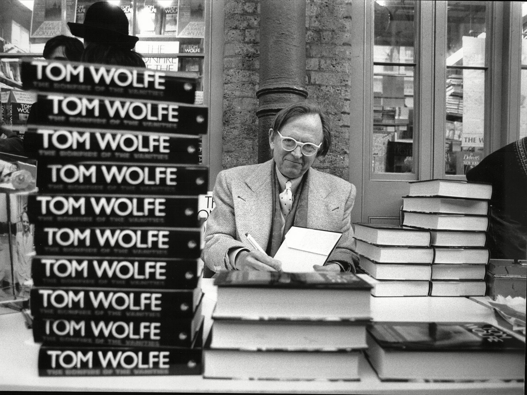 Wolfe in 1988. His novel ‘Bonfire of the Vanities’ sold millions and was made into a 1990 film starring Tom Hanks