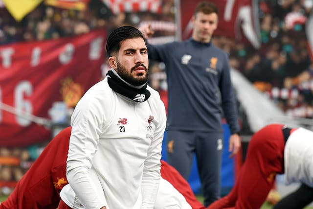 Emre Can has not played since suffering a back injury in March