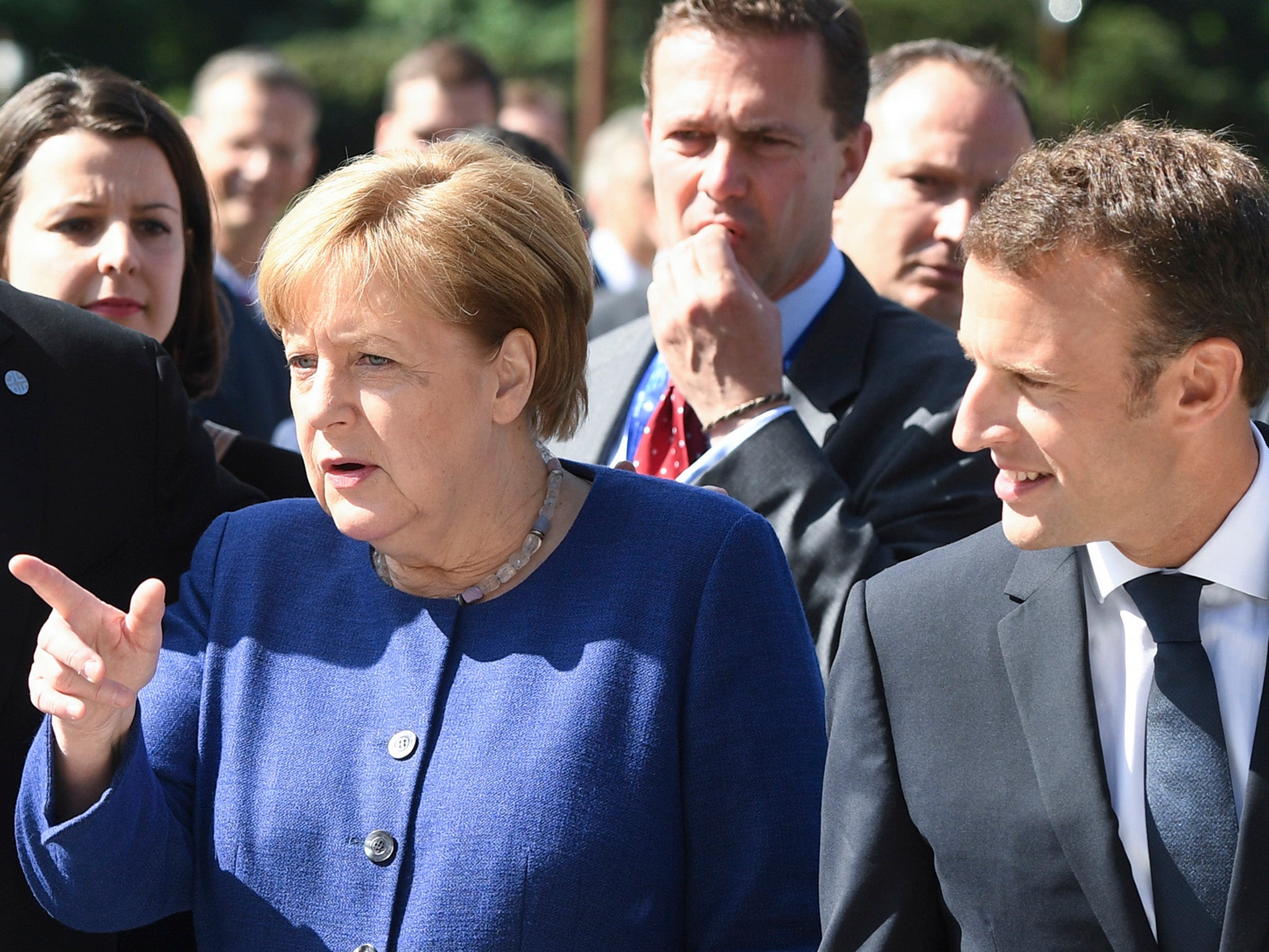 Macron and Merkel round on Trump as Europe rages over steel tariffs