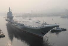 China launches its first home-built aircraft carrier