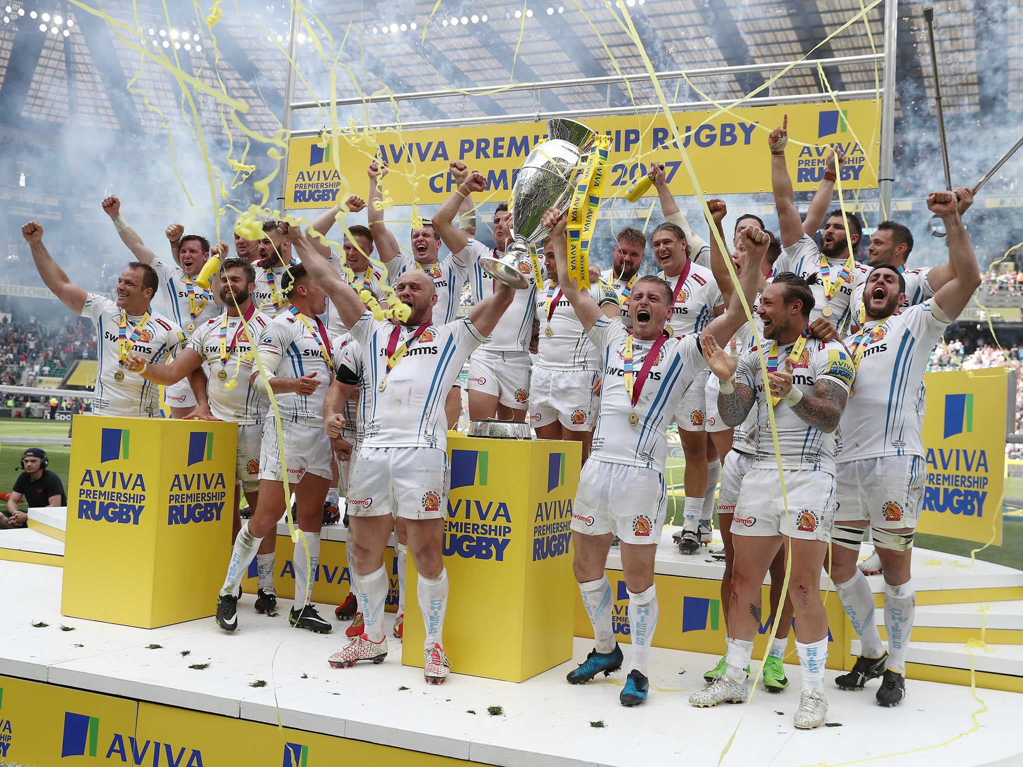 Exeter Chiefs are looking to defend their Premiership crown