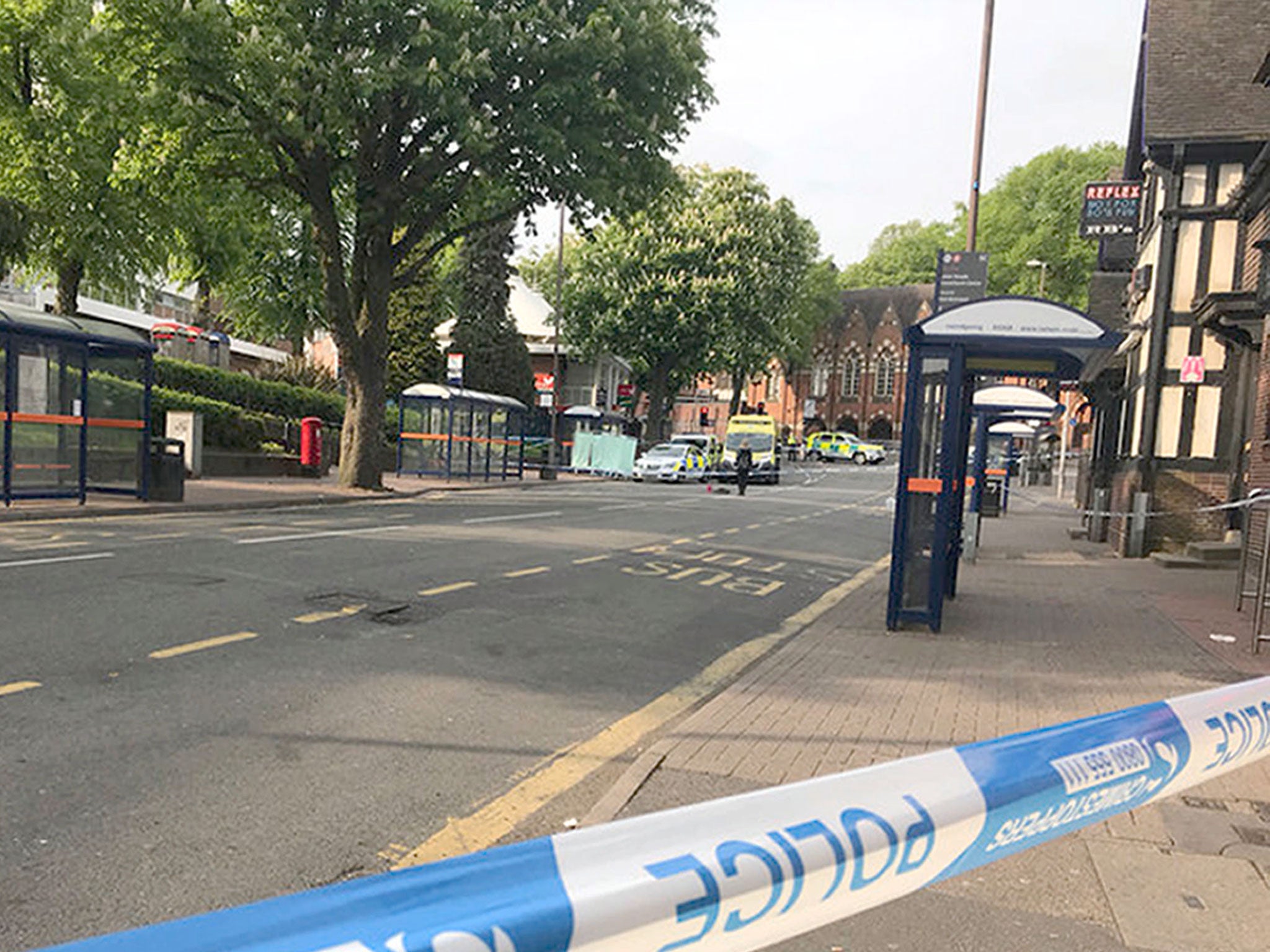 Police activity at the scene where a 16-year-old was found with serious stab wounds and despite the efforts of the emergency services the teenager was pronounced dead at the scene in Lower Parade, Sutton Coldfield.