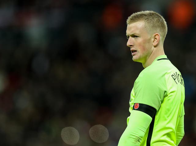 Jordan Pickford is fighting for the No 1 jersey in Russia