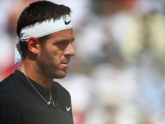 Juan Martin del Potro is a major doubt for the French Open after suffering a groin strain in Rome