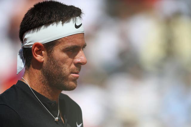 Juan Martin del Potro is a major doubt for the French Open after suffering a groin strain in Rome