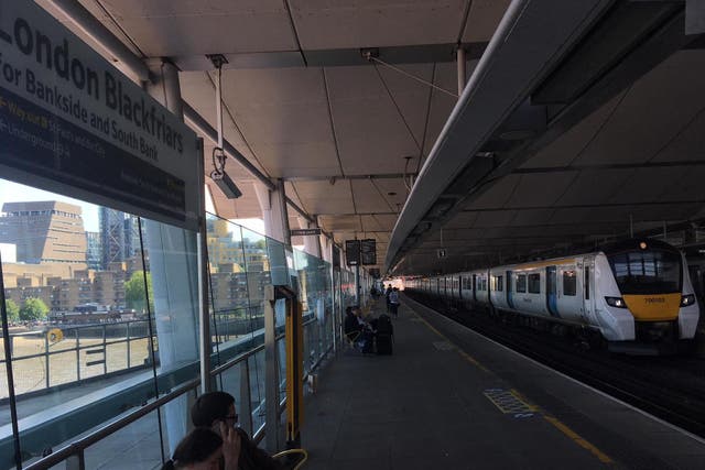 Desolation row: Platform 1 at Blackfriars station in central London