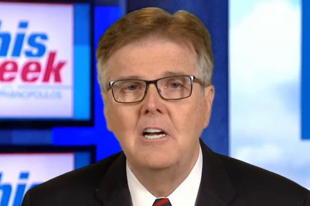 Texas Lieutenant Governor Dan Patrick told ABC's George Stephanopoulos that gun massacres were caused by America's 'violent culture' which has 'devalued life'