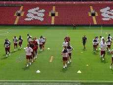 Key Liverpool duo return to training ahead of Champions League final