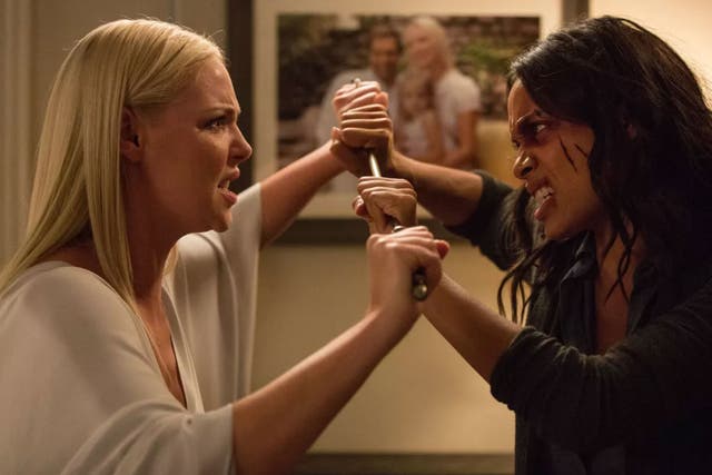 Katherine Heigl and Rosario Dawson star in 'Unforgettable', scripted by Christina Hodson