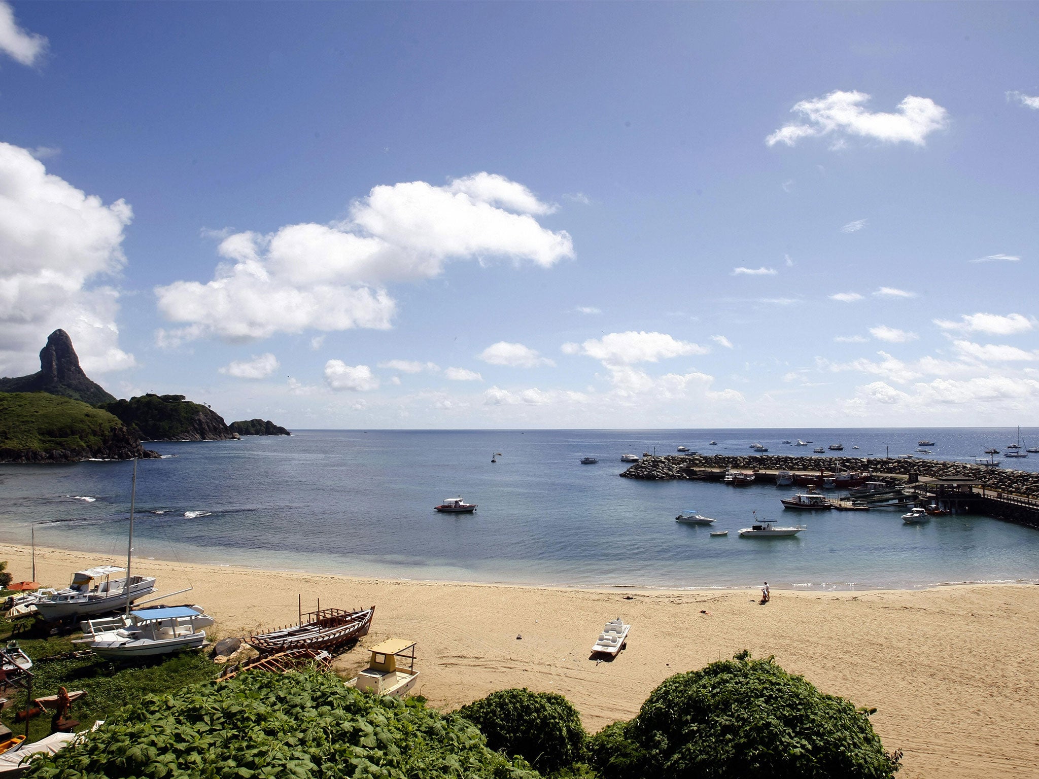 Fernando de Noronha sits more than 200 miles from the Brazilian mainland in the Atlantic Ocean