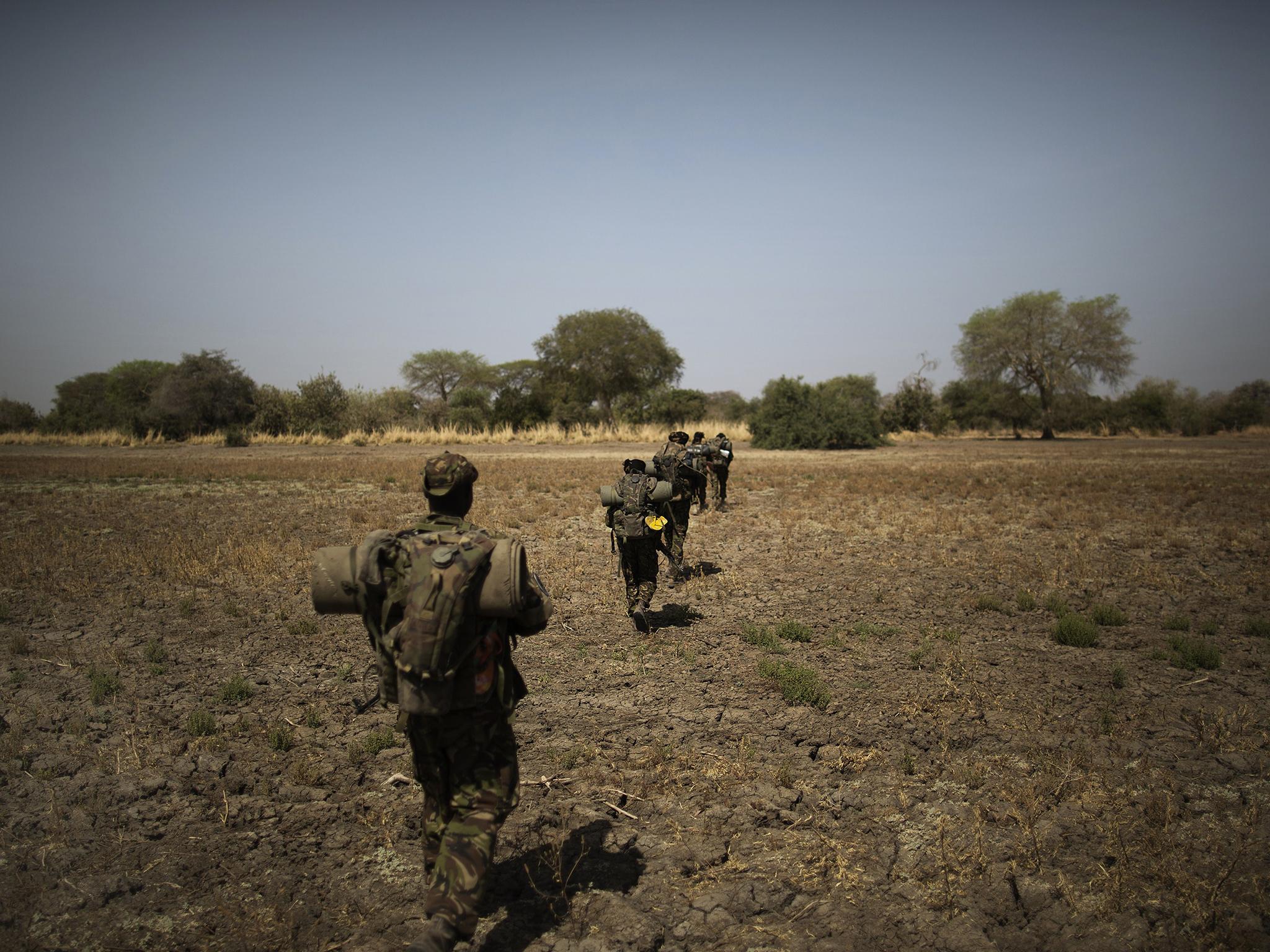 A Zakouma National Park anti-poaching team goes out on patrol