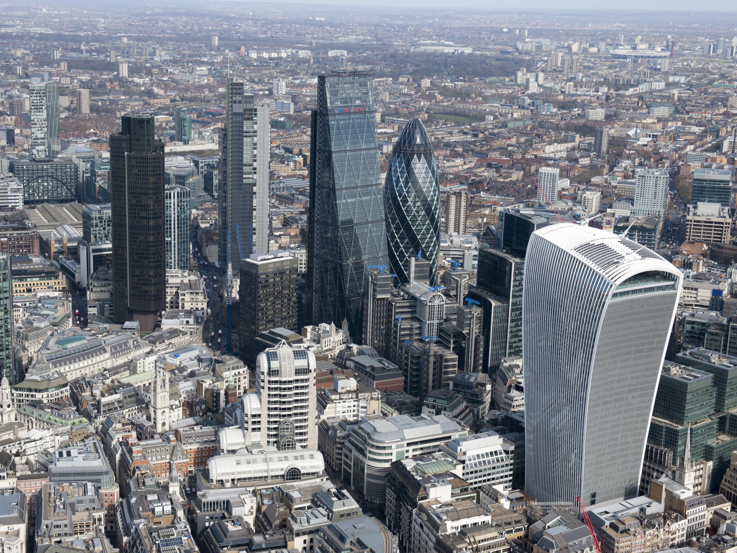 The city of london financial center