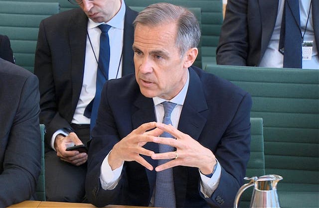 The economy has performed below the BoE’s pre-referendum forecasts, Mark Carney told MPs on the Treasury Committee