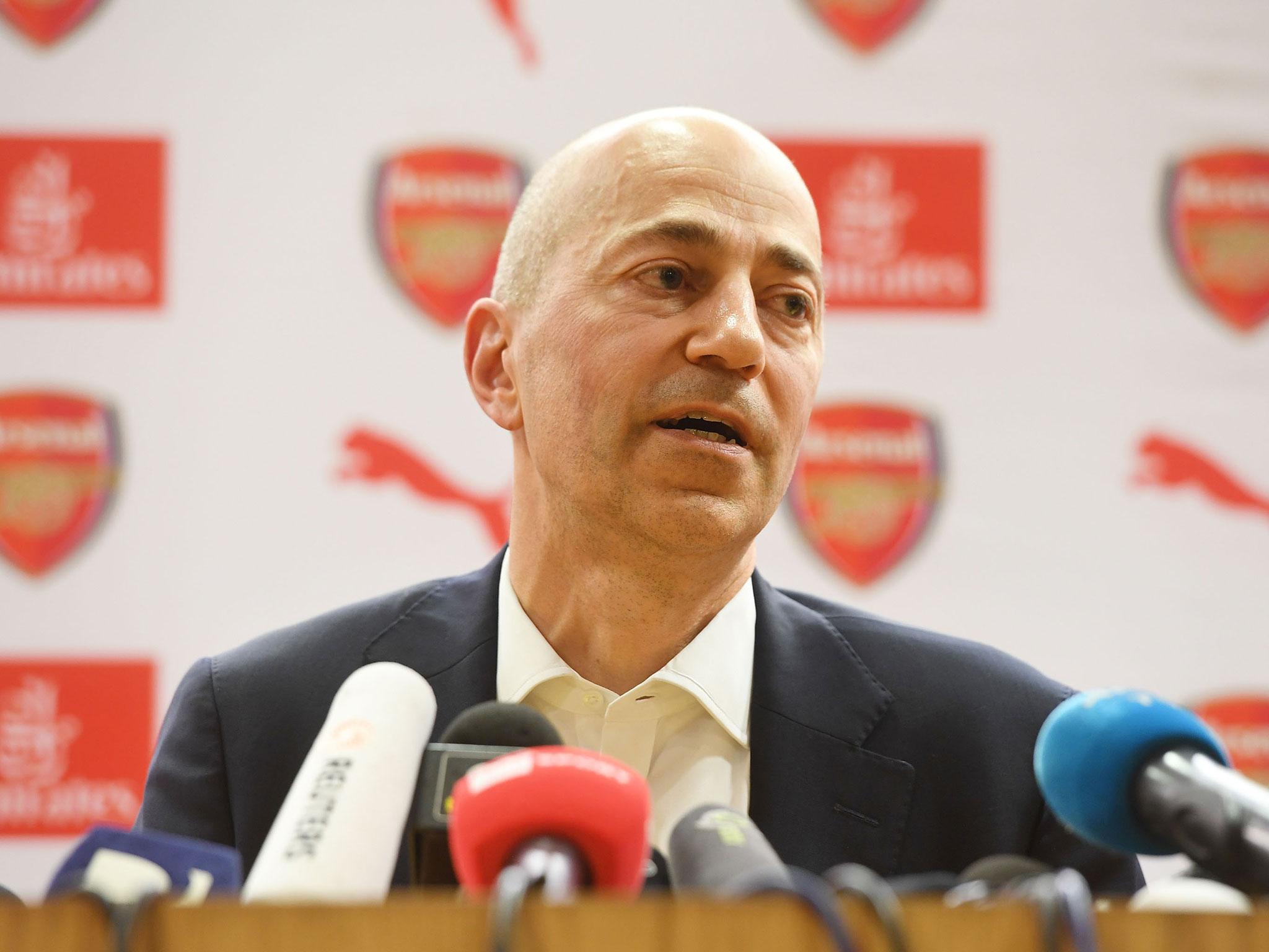Gazidis was reportedly ready to take a role at AC Milan