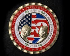 White House ridiculed for coin depicting Kim Jong-un with extra chins