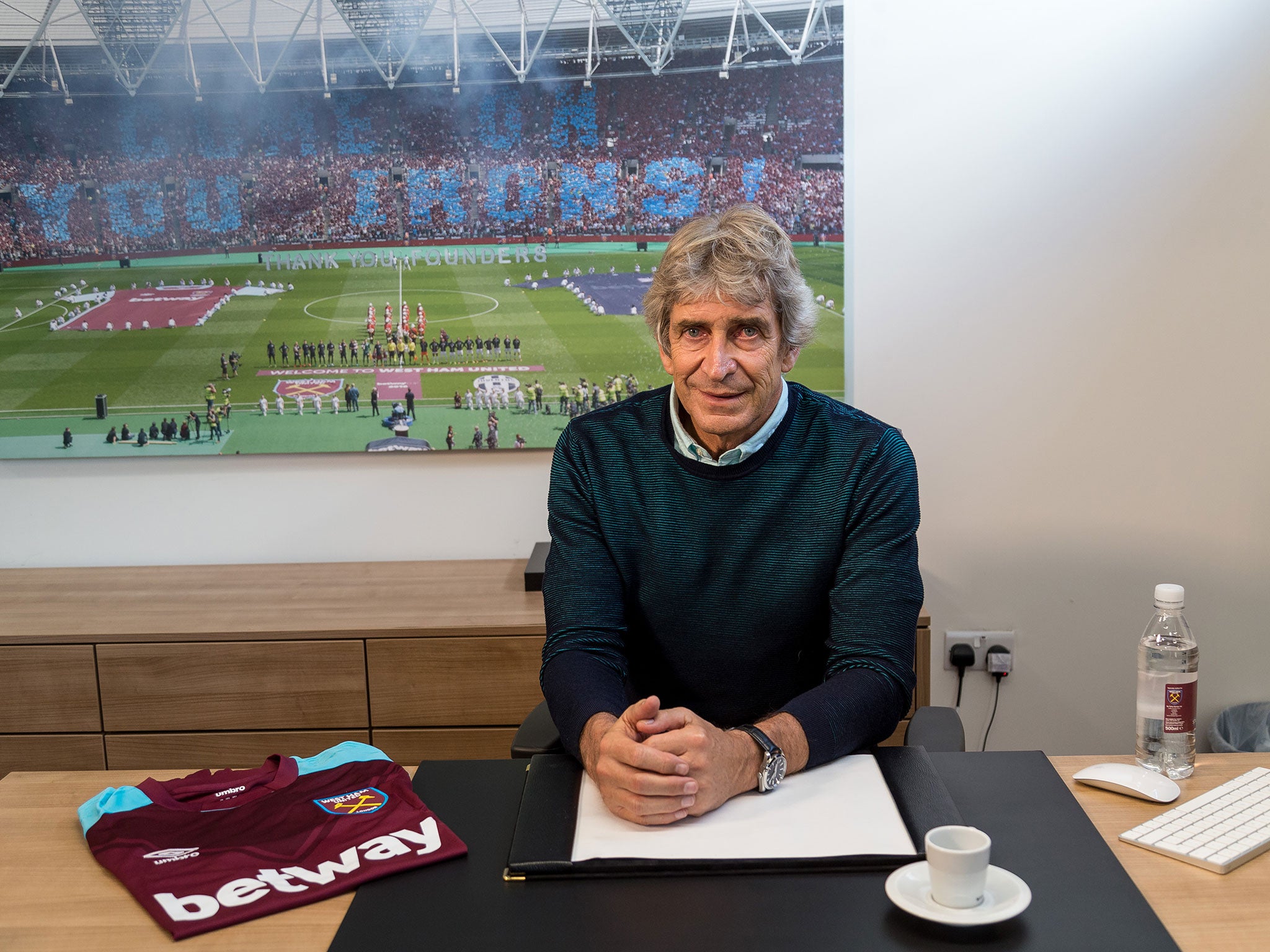 Manuel Pellegrini was confirmed as West Ham's new manager on Tuesday
