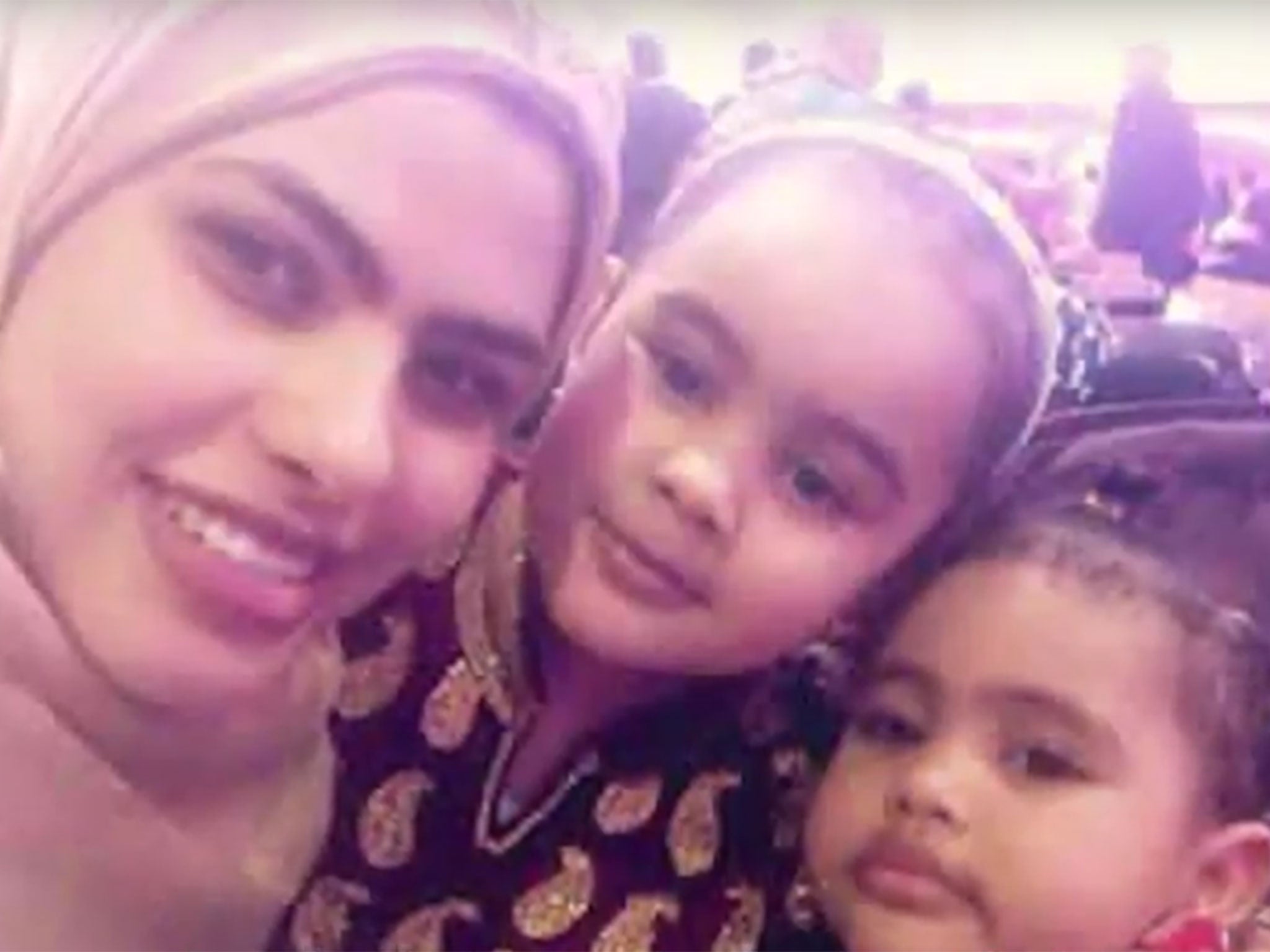 Rania Ibrahim and her daughters, Fathia and Hania, who lived on the 23rd floor of Grenfell Tower