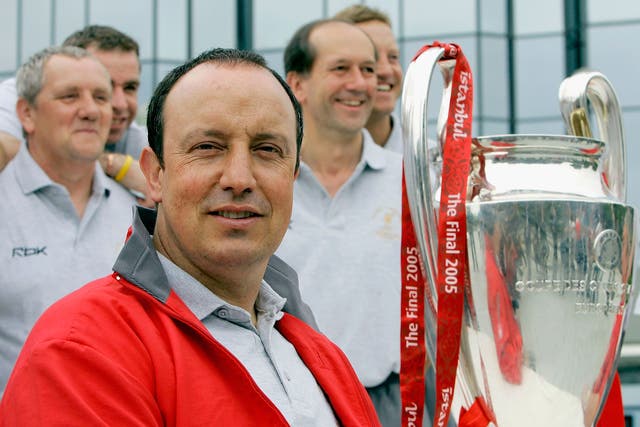 Rafa Benitez famously guided Liverpool to unexpected glory in the 2005 Champions League final