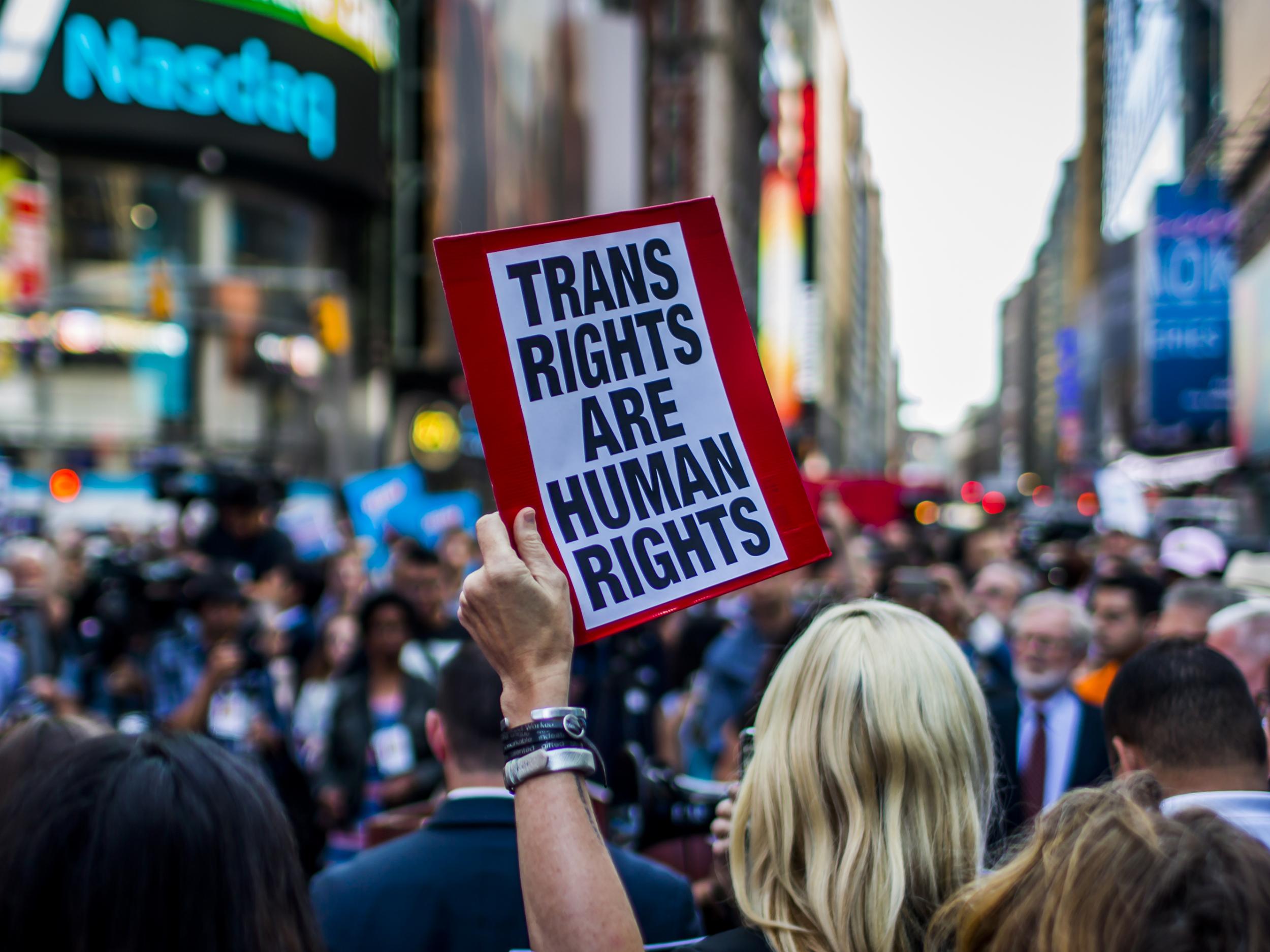 After a series of tweets by Trump, which proposed to ban transgender people from military service, thousands of New Yorkers took the streets in opposition last year