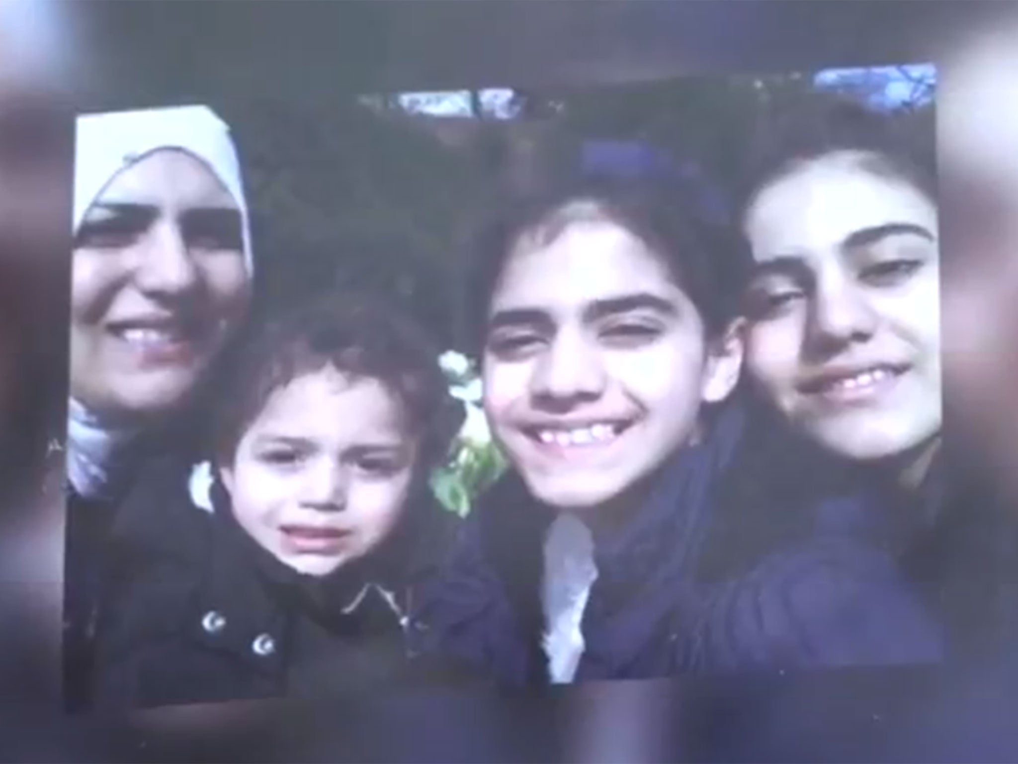 Nadia Choucair with members of her family. They were found on the 22nd floor