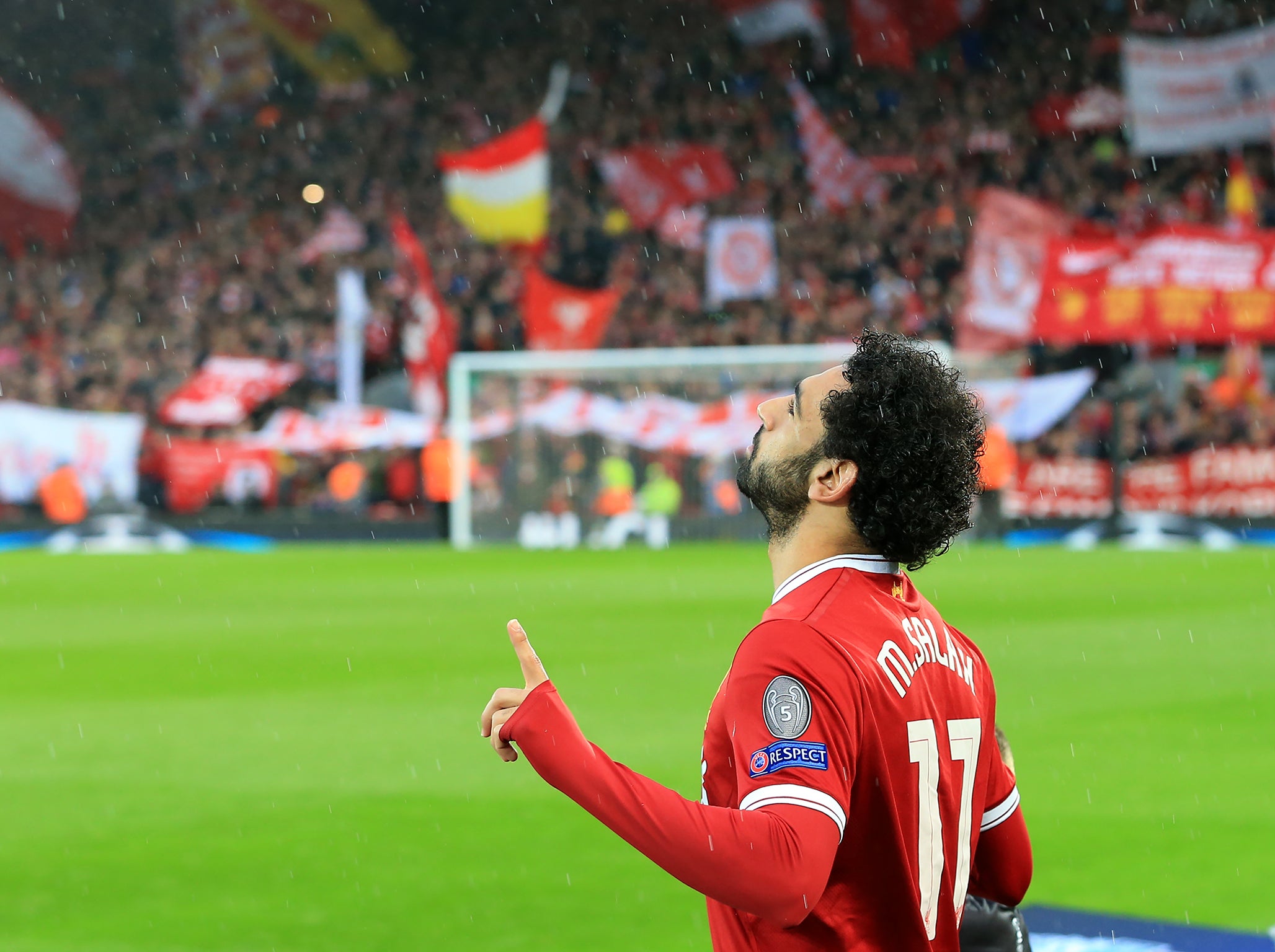 Salah shows how much football can mean (Getty )